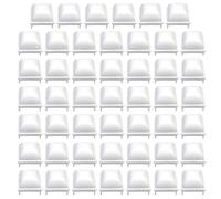 TDCuizent Lot de 48 protections de poteaux de clôture de piscine en polypropylène blanc pour poteaux carrés de 1,2 cm pour kayak JW Esther Williams