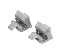 TDCuizent Lot de supports de pare-soleil pour Mercedes W123 W124 W126 W140 W201 en nylon beige et gris Restaure l'apparence intérieure du véhicule et assure une conduite sûre (gris)