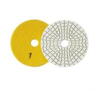 TDCuizent Lot de tampons de polissage diamant en 3 étapes 100 mm avec liaison résine et émeri haute ténacité en nylon grain polaire 1/2/3 pour un ponçage rapide des rayures (1 pièce grain 1)