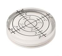 TDCuizent Mètre circulaire rond à bulles de 32 mm pour outils de mesure de disposition, ingénierie de construction, travail du bois, moniteur LCD, nivellement des meubles avec affichage fluorescent