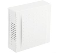 TDCuizent Panneau de sonnette filaire 220 V Din Don Sound Sonnette de porte d'hôtel Blanc ABS PC Matériau 108 x 108 x 36 mm Maison Bureau Villa Installation Composants ignifuges de qualité