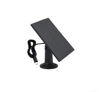 TDCuizent Panneau solaire 5 W pour caméras de sécurité avec ports USB et USB-C, alimentation étanche IP67, câble module monocristallin d'efficacité 24 % et support à 360° pour anneau pour REOLINK (3 W