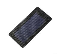 TDCuizent Panneau solaire souple en silicone amorphe 2 V 0,3 W cellule à film mince pliable pour projets de bricolage, petits appareils électroniques, alimentation portable, noir, 12 x 6 cm