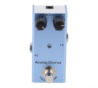 TDCuizent Pédale d'effet portable pour guitare électrique avec retard de distorsion, chorus, trémolo, overdrive, effets numériques et analogiques pour guitare électrique pour alimentation 9 V (G)