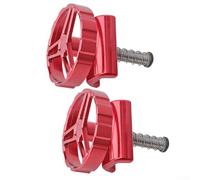 TDCuizent Plaque de serrage de charnière de vélo en alliage d'aluminium pour Brompton 3SIXTY PIKES - Levier de serrage en C usiné CNC avec vis en titane - Accessoire léger de 38 g (rouge)
