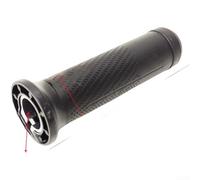 TDCuizent Poignée d'accélérateur pour trottinette électrique - Poignée de commande rotative pour vélo électrique et scooter - En plastique ergonomique - Pièce de montage standard noire - Motif grain