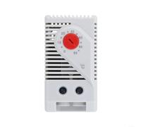 TDCuizent Régulateur de température sur rail DIN - Thermostat électronique programmable avec plage réglable de 0 à 60 °C - Capteur bimétallique pour armoires électriques - Système de chauffage et de