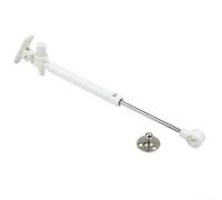 TDCuizent Support de porte d'armoire avec support de levage silencieux tamponné 6 mm d'épaisseur pour armoire de cuisine, charnières à rabat en blanc, argent, noir (blanc)