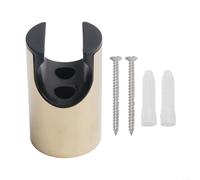 TDCuizent Support mural de pulvérisateur de bidet en acier inoxydable pour toilettes ou douche, avec matériel en acier inoxydable et ABS, noir/doré, 56 x 31 mm (doré-1)
