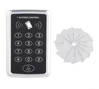 TDCuizent Système de contrôle d'accès autonome avec clavier, lecteur de cartes, machine d'entrée de porte, prend en charge 1000 utilisateurs pour mot de passe RFID, sonnette intégrée en ABS pour