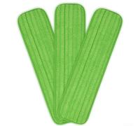 TDCuizent Tampons de balai en microfibre pour balai plat de 35,6 à 45,7 cm, tampons de nettoyage épais, réutilisables et lavables pour turbo et autres balais en microfibre à fond, vert