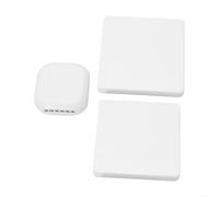 TDCuizent Télécommande sans fil RF433 MHz 1 2 3 boutons poussoirs émetteur mural code d'apprentissage IP54 étanche pour maison, hôtel, villa, hôpital (1 gang 2-1)