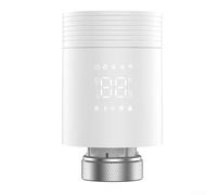 TDCuizent Thermostat de radiateur WiFi intelligent - Contrôle par application - Minuterie programmable - Affichage numérique LED - Longue durée de vie de la batterie - Fonctionnement silencieux