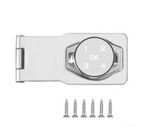 TDCuizent Verrou de porte à mot de passe en alliage de zinc sans vec corps robuste de 7,6 cm pour la maison et le bureau, casier à code électronique pour portes coulissantes de réfrigérateur
