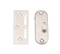 TDCuizent Verrou de porte coulissante à angle droit de 90 degrés en acier inoxydable pour salle de bain, armoire, tiroir, meubles, cage pour animaux de compagnie, matériel de sécurité