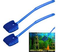 TDDL 2PCS Brosse De Nettoyage d'Aquarium en Eponge 40CM Grattoir d'Algues d'Aquarium Double Face Accessoires de Nettoyer la Vitre pour Aquarium