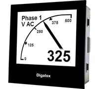 TDE Instruments Digalox DPM72-MP Appareil de mesure numérique à encastrer Appareil de mesure graphique multifonction DIN Digalox DPM72-MP 500 V/10 A AC/DC avec