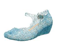 TDEOK Enfant Chaussures Princesse pour Filles, Chaussures Cristal Cendrillon, Chaussures de Dansante, Chaussures de Cosplay, Mary Janes, Ballerines, Gelée Chaussures, Chaussures à Talons Bas