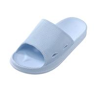 TDEOK Pantoufles de Bain Femme & Homme Chaussons Salle de Bain PVC Sandales de Bain Chaussons de Plage Piscine Intérieur et Extérieur Claquettes Antidérapant Slippers Douche Mules Unisexe