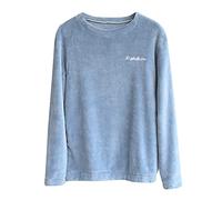 TDEOK Pull Femme Coton Chaud Sommeil Haut Manches Longues Hiver Maison Combinaison Manches Longues Haut de Pyjama Polaire Vêtements de Nuit Hiver Pyjamas Hauts de Pyjama Chemise à Manches Longues