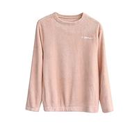 TDEOK Pull Femme en Coton Chaud - Combinaison d'Hiver - Haut de Pyjama Polaire - Sweat-Shirt à Manches Longues, Rose