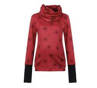 TDEOK Pulli Femmes Top Allaitement Sweatershirts Enceinte Capuche De Maternité Blouse De Maternité Pull Gros Tricot, Rouge #3., M