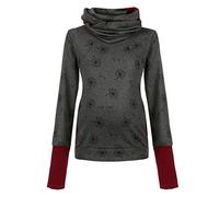 TDEOK Pulli Femmes Top Allaitement Sweatershirts Enceinte Capuche De Maternité Blouse De Maternité Pull Gros Tricot, Gris #3, M