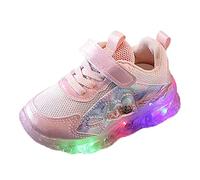 TDEOK Tennis Fille Chaussures lumineuses pour filles tout-petit Led marche Sneaker filles baskets enfants enfants bébé bébé chaussures décontractées Fille Jaune Bout Souple Baskets (Pink, 27)