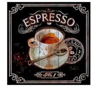 TDFERAN 40x40CM Diamond Painting Tasse à Café, Peinture Diamant Affiche Cristal Diamond Painting Complet Kits Artisanat, Broderie Diamant Tasse de Café pour Décoration Murale