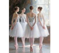 TDFERAN 5D Diamond Painting Danseuse Ballerine 40x50cm Peinture Diamant Danseuse Femm Mosaique Diamant Ange Elfe Fée Canevas Diamant Princesse Point de Croix Painting pour Adultes Ballet