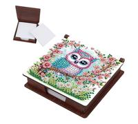 TDFERAN Diamant Boîte D'étiquettes Mémo 160 Vide Notes Autocollantes Antiadhésif Incluses Pour Bureau Haftnotizen Vierges Boîte à Notes Hibou Mini Journaux Autocollantes Pour Dortoir