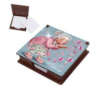 TDFERAN Diamant Boîte D'étiquettes Mémo 160 Vide Notes Autocollantes Antiadhésif Incluses Pour Bureau Haftnotizen Vierges Boîte à Notes Rose Kind Grandma Mini Journaux Autocollantes Pour Dortoir