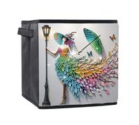 TDFERAN Diamond Painting Boîte de Rangement Pliable DIY Kit de Peinture Diamant avec des Forme Spéciale Femme Kit de Peinture Diamant Décor Cubes de Rangement pour Organiser les Étagères de Placard