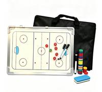 TDGLEBAUU Planche D'entraînement De Hockey sur Glace en Aluminium 45x35 CM | Le Panneau En Aluminium Résiste À La Flexion, Les Diagrammes De Demi-patinoire Avant Et Arrière Couvrent Les Tactiques