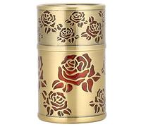 TDHERNXX Toothpick Box Cotton Swab Holder, Dual - Use Desktop Storage Organizer, Vintage Rose - Pattern Zinc Alloy Box with Design, Elegant Decoration for Dining Room Living Room