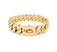 TDHLW d'or,50cm/20in, Collier en MéTal Robuste pour Chien, Collier en ChaîNe pour Gros Chien avec Boucle, Robuste et RéSistant, pour Toutes Les Races de Chiens de Taille Moyenne à Grande