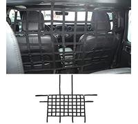 TDHLW Filet de séparation de siège arrière de Voiture, barrière de Voiture de Chien de Filet de Cargaison de Maille pour Jeep Wrangler JK JL Gladiator JT 2007-2021 2/4 Porte,Noir