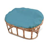 TDHLW Housse de Coussin de Chaise papasan imperméable, Housse pour Coussin papasan, Double Housse papasan, Double Grand Coussin de Chaise d'extérieur, Amovible et Lavable en Machine,Bleu,170 * 120CM