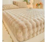 TDHLW Kaki,1.5 * 2m, Draps de Lit éLastiques, Drap-Housse en Velours Doux comme du Lait, Drap de Dessous Ultra Doux avec Bonnets Profonds, IdéAl pour L'Automne et l'hiver