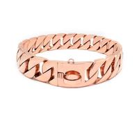 TDHLW Rose Gold,55cm/22in, Collier en MéTal Robuste pour Chien, Collier en ChaîNe pour Gros Chien avec Boucle, Robuste et RéSistant, pour Toutes Les Races de Chiens de Taille Moyenne à Grande