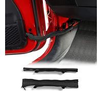 TDHLW Sangle de Porte, Sangle de Limite de Porte Robuste avec Fermeture éclair pour Jeep Wrangler JK JKU JL JLU Gladiator JT 2007-2022,Noir