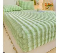 TDHLW Vert,1.2 * 2m, Draps de Lit éLastiques, Drap-Housse en Velours Doux comme du Lait, Drap de Dessous Ultra Doux avec Bonnets Profonds, IdéAl pour L'Automne et l'hiver