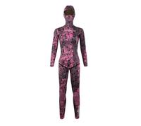 TDJDYQU Combinaison De Plongée 3 mm À Dos Ouvert pour Femmes Manches Longues Ultra-Extensible pour La Pêche La Chasse La Plongée avec Tuba Et La Plongée sous-Marine(XS)