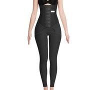 TDJDYQU Legging Amincissant Compressif Post-liposuccion À Taille Haute, Gainant Et Rehaussant Les Fesses(Schwarz,XL)