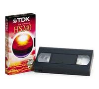 TDK 1 cassette video VHS pal secam HS 240 min pour magnétoscope.