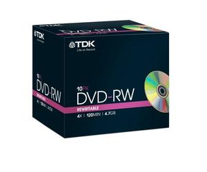 TDK 10 x DVD-RW 4.7 Go 4.7 Go DVD-RW 10pezzo (Les)
