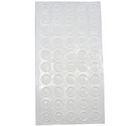 TDK 100333 367 Butée de 7 mm Ø 1 carte avec 50 amortisseurs auto-adhésifs | Transparent