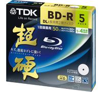 TDK Blu-ray Disc BD-R Cho-ko Series Super Heard 50 Go 4 x 5 pcs BRV50HCPWB5A ...