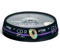 TDK CD-R 700MB Audio 40x 10 - pk