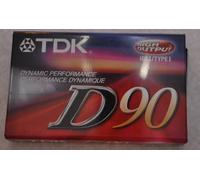 TDK D 90 cassette audio